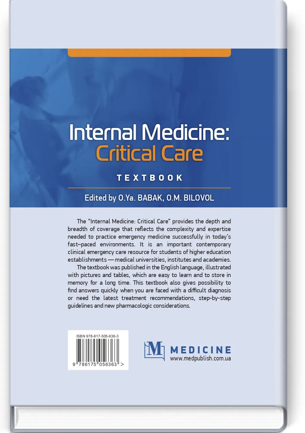 Internal Medicine: Critical Care: textbook