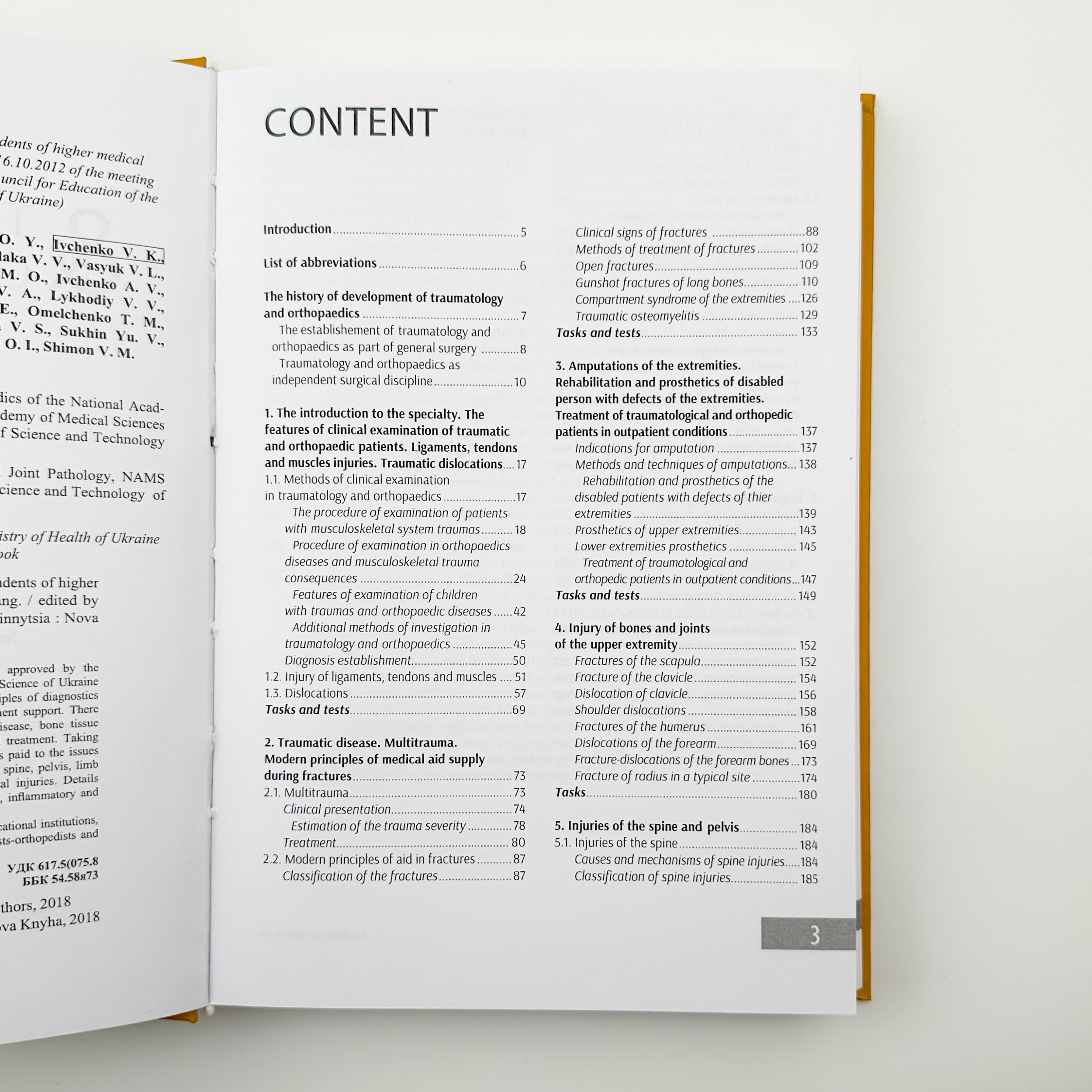 Traumatology and Orthopedics 